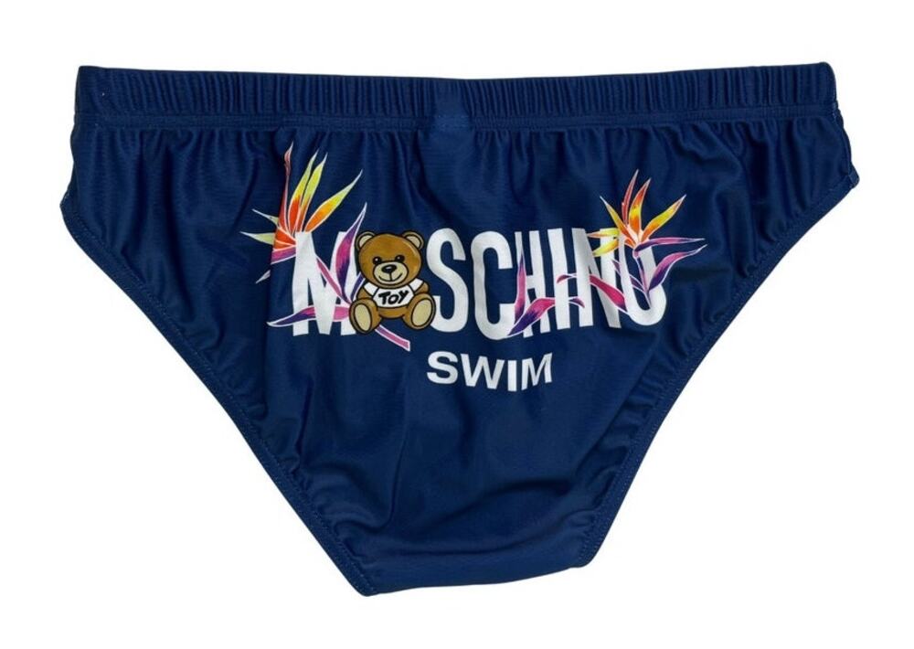 4-100 MOSCHINO NWT Men's Speedo Swimsuit Teddy Bear Logo S/US30/EU40